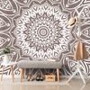 Tapeta nekonečná Mandala v hnedom prevedení