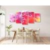 5-dielny obraz viacfarebná abstraktná maľba