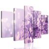 5-dielny obraz orgován v fialovom prevedení