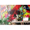 Originálna tapeta lebka v graffiti štýle