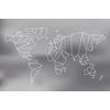 Samolepiaca tapeta umelecká abstrakcia mapy sveta v čiernobielom prevedení