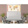 Obraz na korku mapa sveta v detailnom prevedení