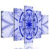 5-dielny obraz futuristická Mandala