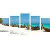 5-dielny obraz nádherná pláž