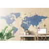 Samolepiaca tapeta vintage mapa sveta