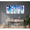 5-dielny obraz nádherná umelecká abstraktná maľba