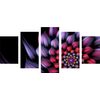 5-dielny obraz kvetinová abstrakcia