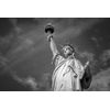 Samolepiaca fototapeta svetoznáma Socha slobody v čiernobielom prevedení
