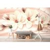 Tapeta pôvabná béžová magnólia