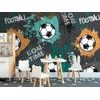 Samolepiaca tapeta futbalová lopta na zaujímavom pozadí