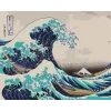 Maľovanie podľa čísiel Kacušika Hokusai - Veľká vlna z Kanagawa