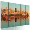 5-dielny obraz panoráma magického New Yorku