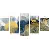 5-dielny obraz abstrakcia prírody