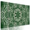 5-dielny obraz Mandala v zelenom štýle