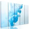 5-dielny obraz abstrakcia modrej farby