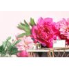 Samolepiaca fototapeta ružové kvety pivónie