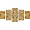 5-dielny obraz zlatá luxusná Mandala