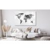 Obraz na korku čiernobiela geometrická mapa