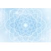 Tapeta bledomodrá Mandala s orientálnym nádychom