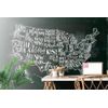 Samolepiaca tapeta zaujímavá mapa USA