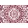 Samolepiaca tapeta nekonečná Mandala v ružovom prevedení