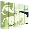 5-dielny obraz štýlová abstrakcia v zelených odtieňoch