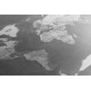 Obraz podrobná moderná mapa v čiernobielom prevedení