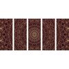5-dielny obraz orientálna Mandala v detailnom prevedení