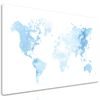 Obraz svetlomodrá mapa sveta