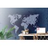 Samolepiaca tapeta vintage mapa v modrom prevedení