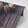 Samolepiaca fototapeta kávové zátišie s makrónkami