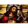 Samolepiaca tapeta milosrdný Ježiš Kristus s jahniatkom