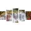 5-dielny obraz prírodné vodopády