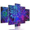 5-dielny obraz nevšedná abstrakcia v futuristickom prevedení