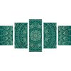 5-dielny obraz umelecká Mandala