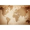 Obraz mapa sveta v sépiovom prevedení