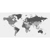 Obraz na korku mapa štátov v čiernobielom prevedení