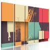 5-dielny obraz nádherná umelecká abstrakcia