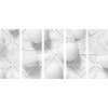 5-dielny obraz jemný luxus v čiernobielom prevedení