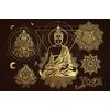 Obraz Budha v zlatom prevedení
