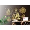 Samolepiaca tapeta Budha v zlatom prevedení