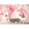Samolepiaca tapeta ružové čaro kvetov