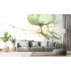 Samolepiaca tapeta zaujímavé abstraktné stromy