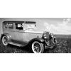 Obraz historický Buick v čiernobielom prevedení