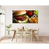 Obraz štavnatý hamburger