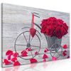 Obraz krásna kytica ruží v železnom črepníku