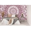 Samolepiaca tapeta nekonečná Mandala v ružovom prevedení