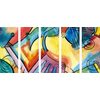 5-dielny obraz zvláštnosť abstraktného umenia