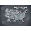 Tapeta abstraktná mapa USA