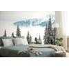 Samolepiaca fototapeta stromy pokryté čerstvým snehom